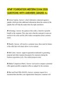 APMP FOUNDATION MIDTERM EXAM 2026 QUESTIONS WITH ANSWERS GRADED A&plus;