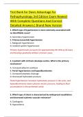 Test Bank for Davis Advantage for  Pathophysiology 3rd Edition Exam Newest  With Complete Questions And Correct  Detailed Answers&vert; Brand New Version 