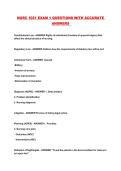 NURC 1021 EXAM 1 QUESTIONS WITH ACCURATE ANSWERS 