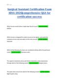 Surgical Assistant Certification Exam ABSA 2026&vert;comprehensive Q&A for certification success