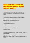 Relias Dysrhythmia Basic Test 35 Questions and Answers &vert; Verified Answers &vert; Graded A&plus;