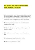 ATC BASICS TEST BANK 2026 QUESTIONS WITH ANSWERS GRADED A&plus;