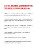 DaVita RN &vert; Exam Questions with Verified Answers &vert; Graded A&plus;