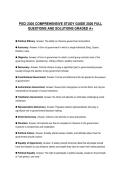 PSCI 2305 COMPREHENSIVE STUDY GUIDE 2026 FULL QUESTIONS AND SOLUTIONS GRADED A&plus;