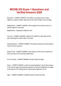 MICRB 202 Exam 1 Questions and Verified Answers 2026