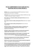 PSY 627 COMPREHENSIVE STUDY GUIDE 2026 FULL QUESTIONS AND SOLUTIONS GRADED A&plus;