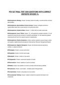 PSY 627 FINAL TEST 2026 QUESTIONS WITH CORRECT ANSWERS GRADED A&plus;