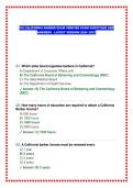PSI CALIFORNIA BARBER EXAM VERIFIED EXAM QUESTIONS AND ANSWERS - LATEST VERSION 2026 &sol;2027