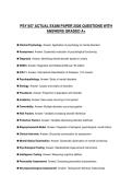 PSY 657 ACTUAL EXAM PAPER 2026 QUESTIONS WITH ANSWERS GRADED A&plus;