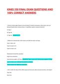KINES 350 FINAL EXAM QUESTIONS AND 100&percnt; CORRECT ANSWERS