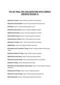 PSY 657 FINAL TEST 2026 QUESTIONS WITH CORRECT ANSWERS GRADED A&plus;