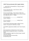 XNB277 Final exam Questions With Complete Solutions