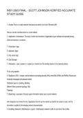 INSY 3303 FINAL - SCOTT JOHNSON VERIFIED ACCURATE STUDY GUIDE