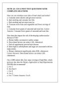 NUTR 121&colon; CH 11 POST TEST QUESTIONS WITH COMPLETE SOLUTIONS