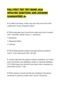 PALS POST TEST TEST BANK 2026 UPDATED QUESTIONS AND ANSWERS GUARANTEED A&plus;