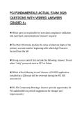 PCI FUNDAMENTALS ACTUAL EXAM 2026 QUESTIONS WITH VERIFIED ANSWERS GRADED A&plus;