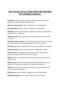 PSYC 230 UIUC ACTUAL EXAM PAPER 2026 QUESTIONS WITH ANSWERS GRADED A&plus;