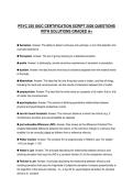 PSYC 230 UIUC CERTIFICATION SCRIPT 2026 QUESTIONS WITH SOLUTIONS GRADED A&plus;