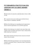 PCI FUNDAMENTALS PRACTICE EXAM 2026 QUESTIONS WITH ACCURATE ANSWERS GRADED A&plus;