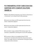 PCI FUNDAMENTALS STUDY GUIDE EXAM 2026 QUESTIONS WITH COMPLETE SOLUTIONS GRADED A&plus;
