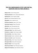 PSYC 290 COMPREHENSIVE STUDY GUIDE 2026 FULL QUESTIONS AND SOLUTIONS GRADED A&plus;