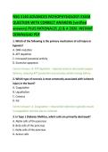 NSG 5140 Advanced Pathophysiology Exam Practice Questions with Correct Answers