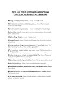 PSYC 1020 TRENT CERTIFICATION SCRIPT 2026 QUESTIONS WITH SOLUTIONS GRADED A&plus;