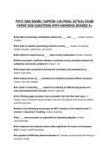 PSYC 2000 DANIEL CAPRON- LSU FINAL ACTUAL EXAM PAPER 2026 QUESTIONS WITH ANSWERS GRADED A&plus;