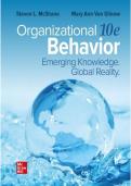 Full Solution Manual for Organizational Behavior&colon; Emerging Knowledge&comma; Global Reality&comma; 10th Edition by Steven L&period; McShane and Mary Ann Von Glinow &lpar;2026&rpar;&semi; Complete Chapter-by-Chapter Guidance&semi; Case Study Analyses&semi; Self-Assessment Interpretations&semi; Updated 202