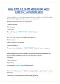 WGU D075 OA EXAM QUESTIONS WITH CORRECT ANSWERS 2026