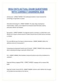 WGU D075 ACTUAL EXAM QUESTIONS WITH CORRECT ANSWERS 2026
