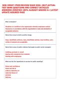 NEW JERSEY CPWM REVIEW EXAM 2026 -2027ACTUAL  TEST BANK QUESTIONS AND CORRECT DETAILED  ANSWERSVERIFIED 100&percnt; ALREADY GRADED A&plus;LATEST  UPDATE ASSURED PASS 