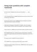 Smog exam questions with complete solutions