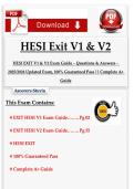 Complete Exam Bank&colon; HESI Exit V1 & V2 Exam Guide &lpar;2025&sol;2026 Update&rpar;