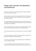 Smog Level 1 Practice Test Questions and Answers