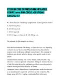 PSYCHIATRIC TECHNICIAN UPDATED SCRIPT 2026 PRACTICE SOLUTIONS GRADED A&plus;