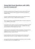 Smog Q&A Exam Questions with 100- Correct Answers