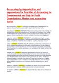  Essentials of Accounting for Governmental Operations 2026 Verified Exam Guide&colon; The Ultimate Study Resource for Top Students &lpar;A&plus; Guaranteed&rpar;