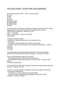 PCB 4233 EXAM 1 QUESTONS AND ANSWERS