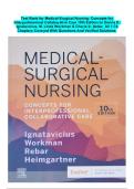 Complete Test Bank for Medical-Surgical Nursing&colon; Concepts for Interprofessional Collaborative Care 10th Edition by Donna D&period; Ignatavicius&comma; M&period; Linda Workman & Cherie R&period; Rebar  With Questions And Verified Solutions&period;