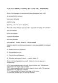 PCB 4233 FINAL EXAM QUESTONS AND ANSWERS