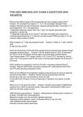 PCB 4233 IMMUNOLOGY EXAM 4 QUESTONS AND ANSWERS