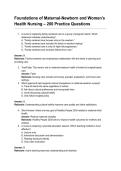 Foundations of Maternal-Newborn and Women&rsquo;s Health Nursing &ndash; 200 Practice Questions&period;pdf