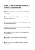 PERIOP 101 FINAL EXAM PREMIUM PREP PACK 2026 FULLY SOLVED MATERIAL