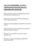 PGA GOLF MANAGEMENT 3&period;0 LEVEL 3 CERTIFICATION EVALUATION 2026 FULL QUESTIONS WITH SOLUTIONS