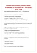 NAB PRACTICE QUESTIONS &vert; VERIFIED CORRECT ANSWERS FOR CERTIFICATION EXAM &vert; 2026 UPDATED STUDY GUIDE