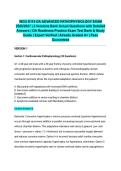 WGU D115 OA ADVANCED PATHOPHYSIOLOGY EXAM 2026&sol;2027 &vert; 2 Versions Bank Actual Questions with Detailed Answers &vert; OA Readiness Practice Exam Test Bank & Study Guide &vert; Expert Verified &vert; Already Graded A&plus; &vert; Pass Guaranteed
