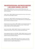 NAB CERTIFICATION EXAM &ndash; NHA PRACTICE QUESTIONS &vert; 100&percnt; CORRECT ANSWERS &vert; LATEST 2026
