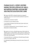 PHARMACOLOGY A PATIENT-CENTERED NURSING PROCESS APPROACH BY LINDA E&period; MCCUISTION CHAPTERS 1&ndash;58 EXAM PREP 2026 PRACTICE SOLUTION STUDY GUIDE