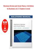 Solutions Manual  &ndash; Electronic Devices & Circuit Theory 11th Edition by Robert L&period; Boylestad &vert; All 17 Chapters Covered &vert; Instant PDF Download